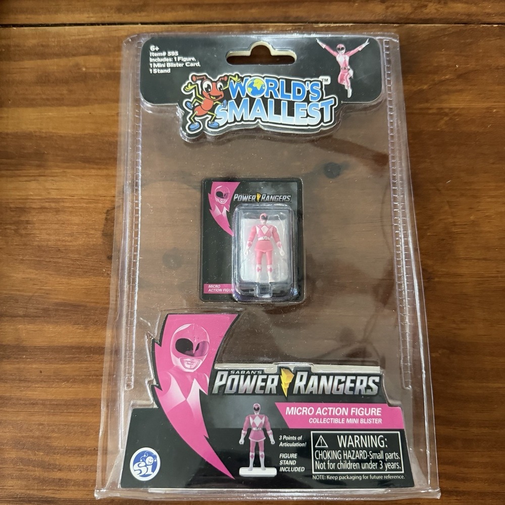 Mighty Morphin Power Rangers Pink Ranger World's Smallest Micro‎ Action Figure